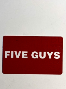 Primary image for the Five guys 50.00 Gift Card Auction Item