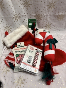 Primary image for the Christmas Stocking Fun for My Cat Auction Item