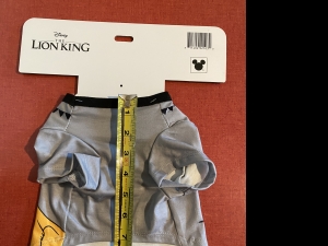 Secondary image for the The Lion King Pet Apparel Size Small Auction Item