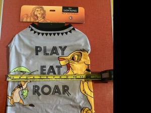Secondary image for the The Lion King Pet Apparel Size L Auction Item