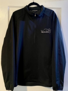 Primary image for the Black 1/2 Zipper Polyester Jacket with Kitty Connection Logo Auction Item