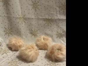 Primary image for the Pink Fur Christmas Ornaments Auction Item