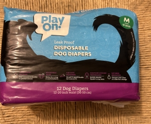 Primary image for the Play On Leak Proof Disposable Diapers for Your Dog Auction Item