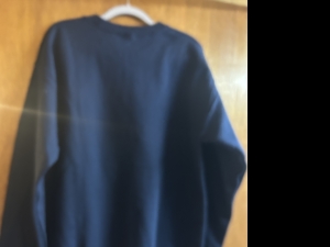 Secondary image for the Deck the Halls Sweatshirt. Navy Blue, Size M Auction Item