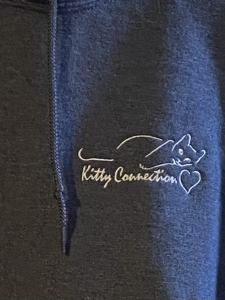 Secondary image for the Another Kitty Connection Hooded Sweatshirt Dark Grey Size X-Large Auction Item
