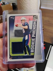 Primary image for the 2024 Donruss Rookie Phenom Patch #RPJ-DMA, Drake Maye VG Auction Item