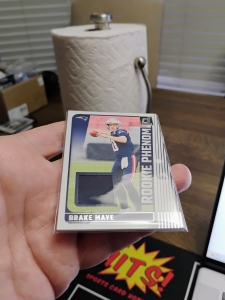 Secondary image for the 2024 Donruss Rookie Phenom Patch #RPJ-DMA, Drake Maye VG Auction Item