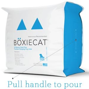 Primary image for the BoxieCat Litter, Scent free, 28lb (Cat Litter MIX/MATCH 3 bags per person) - damaged pkg Auction Item