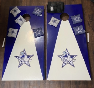Primary image for the 4th Grade - North Pole Dallas Cowboys Cornhole Set Auction Item