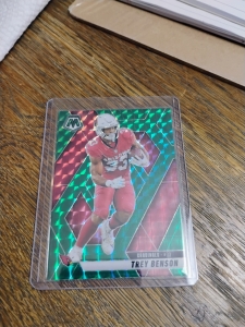 Primary image for the Trey Benson, Mosaic 25, Cardinals, Red and Green Parallel Auction Item