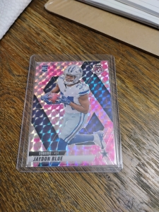 Primary image for the Jaydon Blue RC/Mosaic 2025/Pink Camo Parallel/Cowboys Auction Item