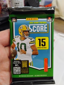 Primary image for the Score Football 2025 15 Card Pack Auction Item