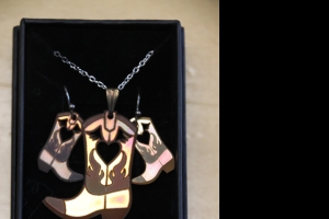 Primary image for the Cowboy Boot Necklace and Earring Set Auction Item