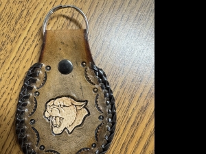 Primary image for the Leather Cougar Key Chain Auction Item
