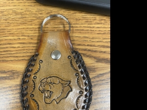 Primary image for the Dark Brown Leather Cougar Key Chain Auction Item