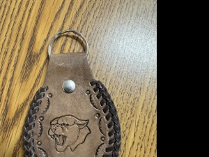 Primary image for the Leather Cougar Key Chain Auction Item