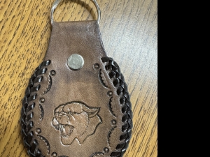 Primary image for the Leather Cougar Key Chain Auction Item