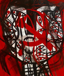 Primary image for the “Where there is a hammer and sickle, there is death and hunger.” by Aziza Eskender Auction Item