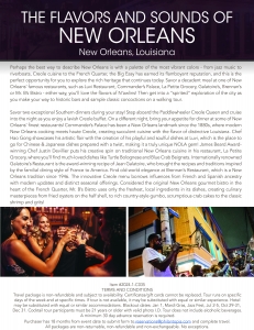 Secondary image for the Flavors and Sounds of New Orleans Auction Item