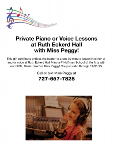 Primary image for the Singing or Piano with Miss Peggy! Auction Item