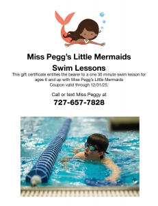 Primary image for the Miss Peggs Little Mermaids Swim Lessons Auction Item