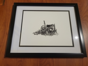 Secondary image for the NOSTALGIC PEN & INK DRAWING PRINT #1 Auction Item