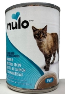 Primary image for the CAT Nulo Salmon & Mackeral 12 x 12 oz Cans Damaged Pkg/Dents Auction Item