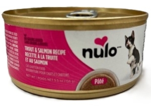 Primary image for the CAT Nulo Trout & Salmon 24 x 5.5 oz Cans Damaged Pkg/Dents Auction Item