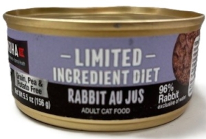 Primary image for the CAT, Koha Rabbit Au Jus 24 x 5.5 oz Cans  Damaged Pkg/Dents Auction Item