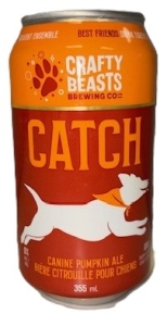 Primary image for the DOG, Crafty Beasts Canine Pumpkin Pale Ale 6 x 355 mL Cans  Damaged Pkg/Dents Auction Item