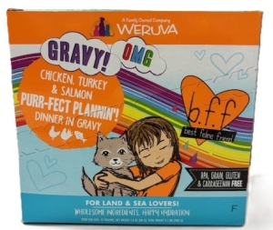 Primary image for the CAT Weruva OMG Gravy 12 x 2.8 oz Pouches Damaged Pkg Auction Item