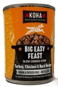 Primary image for the DOG, Koha Turkey, Chicken & Duck Recipe 12 x 12.7 oz Cans  Damaged Pkg/Dents Auction Item