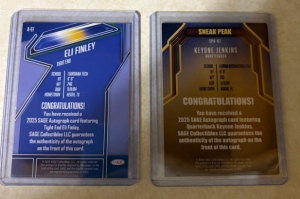 Secondary image for the Sage Auto 2-Pack, Finley/Jenkins 2025/Emerick  Auction Item