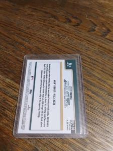 Secondary image for the 2025 Topps Chrome Update #USC180, Nick Kurtz RC Sepia Parallel, A's  Auction Item