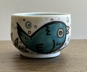 Secondary image for the HANDMADE POTTERY BOWL & SHOT GLASSES Auction Item
