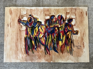 Primary image for the JAZZY ORIGINAL WATERCOLOR Auction Item