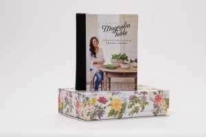 Primary image for the Magnolia Table Cookbook by Joanna Gaines & Flowered Cardboard Box Auction Item